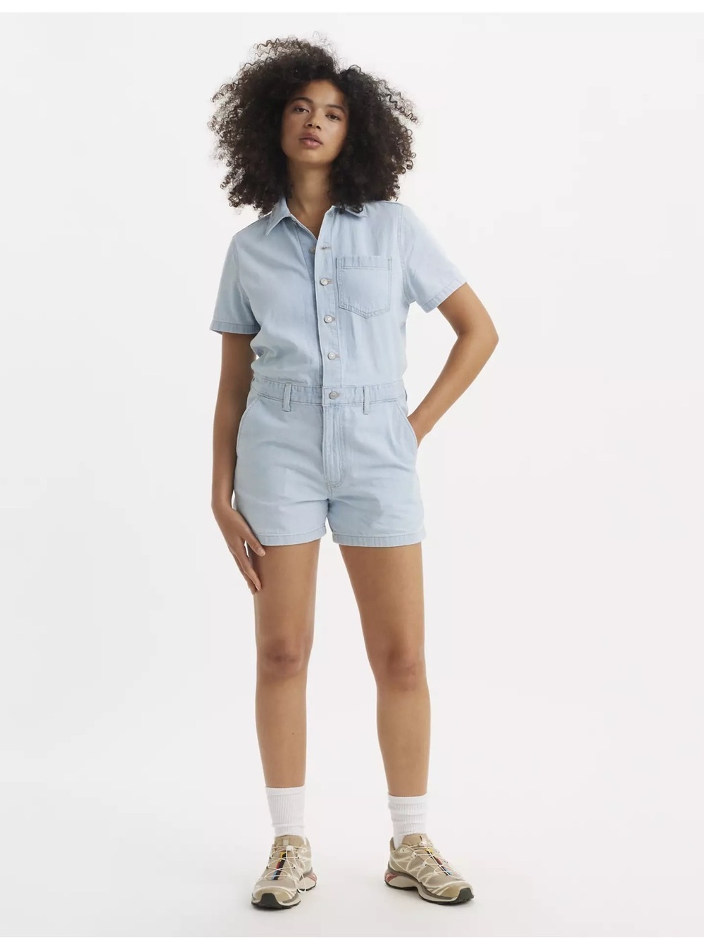 Levi’s Heritage Short Sleeve Romper Size XL